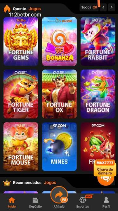 Aplicativo móvel 112BET para iOS e Android